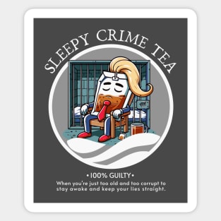 Funny Political Anti-Trump Sleepy Don Criminal Sticker